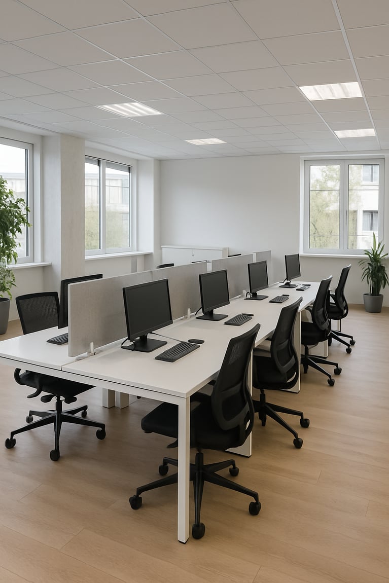 Zoom sur les bureaux bench : une solution collaborative et modulable