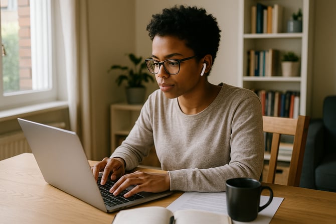 Une personne travaillant en tltravail-2